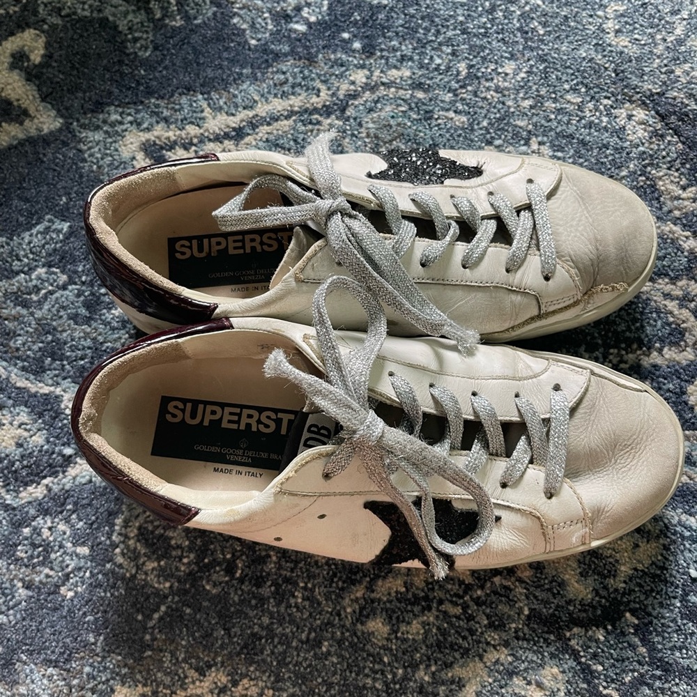 MARRON HEEL GOLDEN GOOSE SUPER STARS